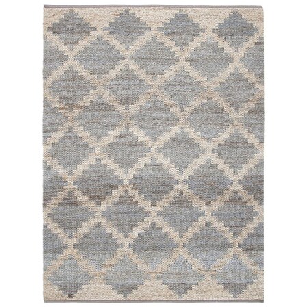 Safavieh 8 x 10 ft. Kilim Hand Woven Rectangle Area Rug Natural & Grey KLM458A-8
